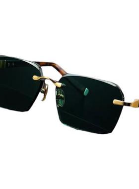 帝王墨绿水晶眼镜石头镜天然水晶太阳镜清凉润目养眼高档墨镜