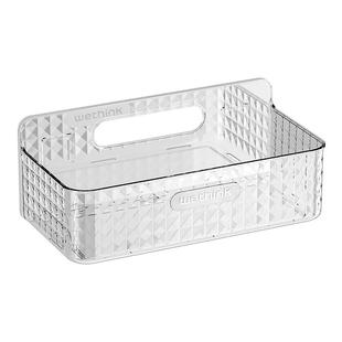 卫生间置物架厕所洗漱台壁挂式挂篮钻石纹免打孔挂墙上浴室收纳架