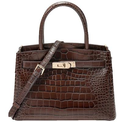 百丽鳄鱼大容量铂金包