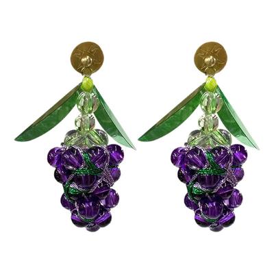 MICartsy个性玻璃女耳环