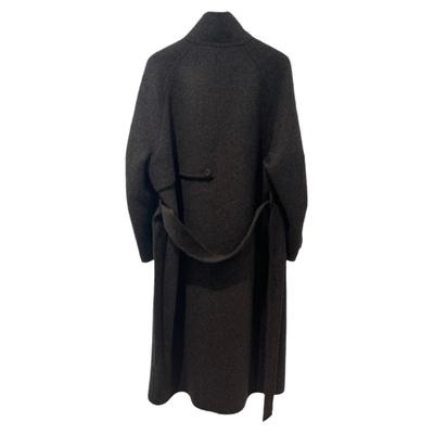 长款双面羊毛呢了外套