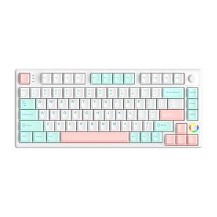 HELLO GANSS HS75T有线蓝牙2.4G无线三模RGB插拔KTT 樱桃轴带旋钮