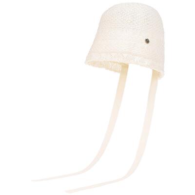 兰诺针织蕾丝渔夫帽女款2026新款显脸小适合方圆脸太阳帽遮阳帽子