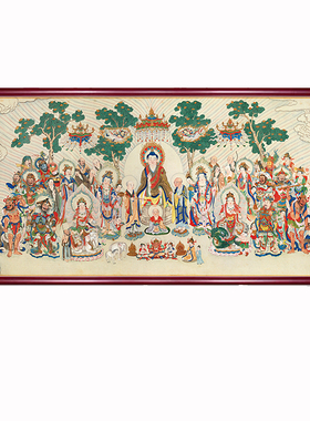 佛堂挂画唐卡中式装饰画