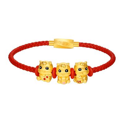 TSL谢瑞麟黄金转运珠生肖马财富马5D硬金足金路路通YX743-YX745