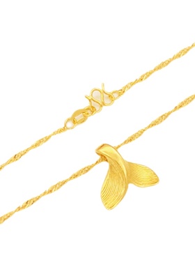 路路通项链福字六字真言女锁骨链