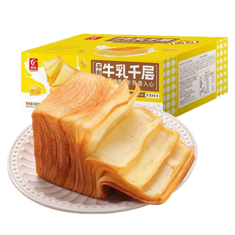友臣牛乳千层吐司6包装
