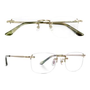 米八眼镜超轻方框大脸显小KOMEHACHI无框眼镜素颜眼镜时尚个性ins