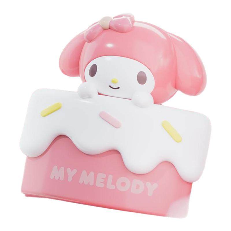 正版三丽鸥家族切件蛋糕HelloKitty收纳盒桌面卡通创意摆件礼物女