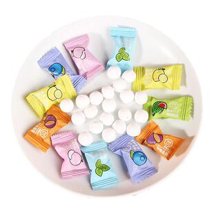 一键发射弹射无糖精薄荷糖便携弹出弹射式射仓口香糖创意糖果零食