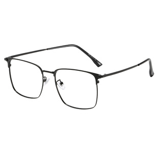 大码商务加宽160mm眼镜男大脸近视镜可配度数散光防蓝光变色墨镜