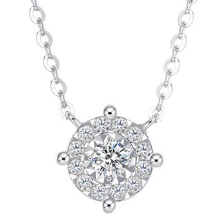 TSL谢瑞麟星之光系列18K金钻石项链女锁骨链63239-63241