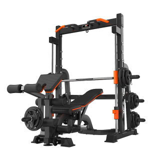龙门架史密斯综合训练器多功能杠铃一体卧推深蹲架机健身器材家用