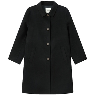 【新品】3M雪丽绒含绵羊毛BEANPOLE滨波秋冬女士老钱风小方领大衣