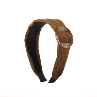 DODOGOGO复古美拉德圆圈宽边发箍女2025新款气质简约头箍高级发饰