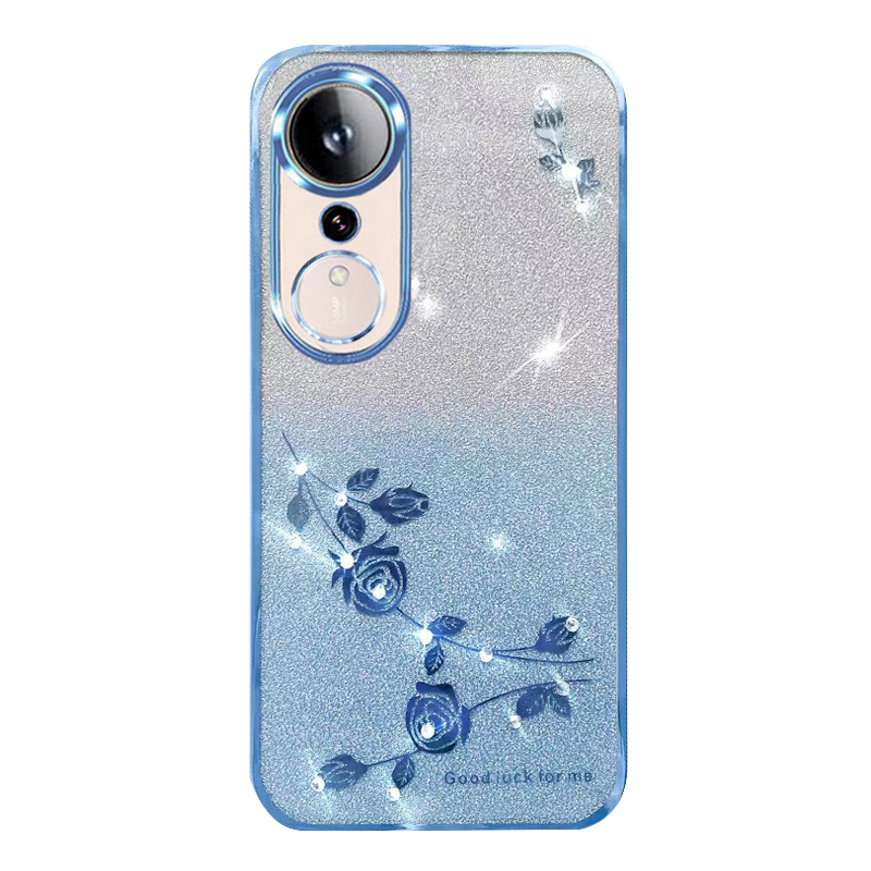 适用荣耀畅玩70plus手机壳女新款华为honor畅玩70PLUS保护硅胶套透明LOG一AN00全包防摔软外后壳闪钻网红高级