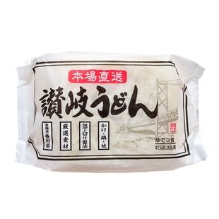 日本原装进口乌冬面 赞岐本场直送劲道光滑粗乌冬面 冷面保鲜450g