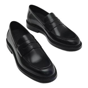 西班牙MD男鞋商务正装皮鞋休闲一脚蹬乐福鞋英伦风平底皮鞋