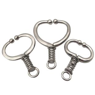 牛鼻圈 牛鼻环 不锈钢金属养牛大号牛鼻子钳子免打孔弹簧牛脖套