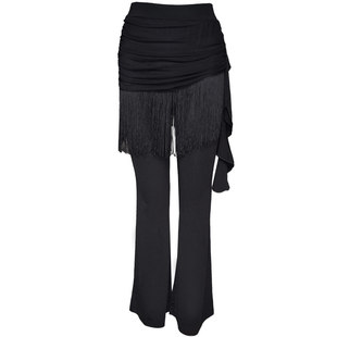 梦与舞公主拉丁舞服装新款裤子摩登舞裤国标长裤成人女交谊舞蹈裤