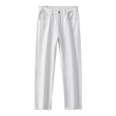 爆款2025超火白色牛仔裤子