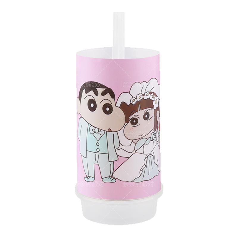 漫画蜡笔小新订婚结婚蛋糕摆件