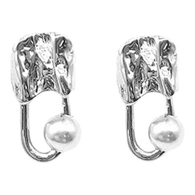 atelierso纹理别针耳钉