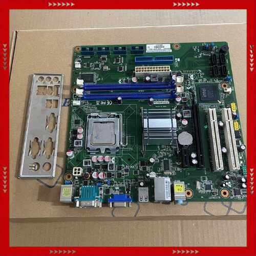 【问价】研华主板 AKMB-G41MF-00A1E 带挡板 CPU内