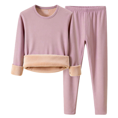 中老年人保暖内衣女士套装