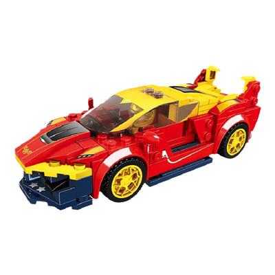 跑车模型儿童拼插小颗粒沃马积木