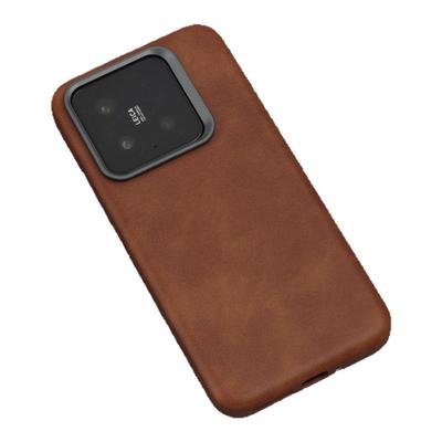 复古风做旧皮革磁吸适用于小米15手机壳xiaomi14商务小米14pro/小米15pro皮质保护套壳个性简约纯色防滑全包