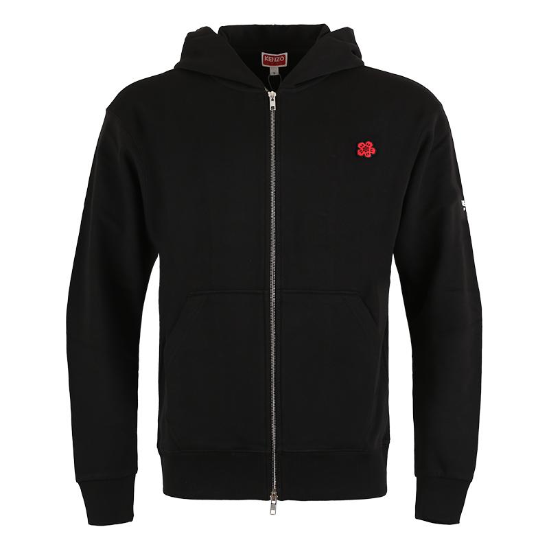 【自营】KENZO/高田贤三 男士Logo刺绣连帽拉链卫衣 FE65SW2254MF