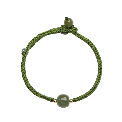 福禄和田玉手链精美情侣款