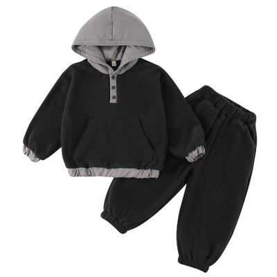 男女童加绒休闲保暖摇粒绒套装