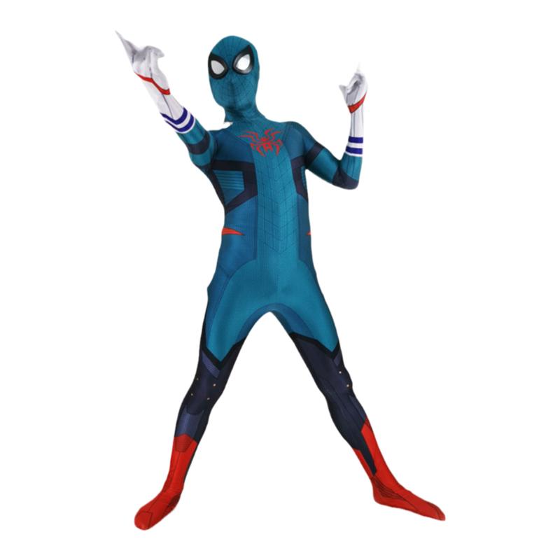工厂直销男款Spiderman Cosplay成人儿童蜘蛛侠连体紧身衣