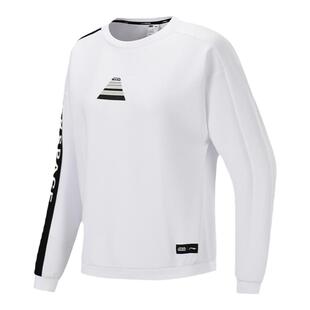 李宁圆领卫衣春秋季运动休闲大码运动上衣无帽运动衫AWDP238