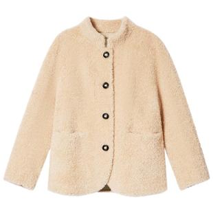 【100%羊毛】PSALTER诗篇立领学院风颗粒绒羊羔毛外套冬款