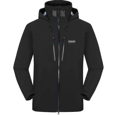 阿玛迪斯硬壳冲锋衣防水三层压胶