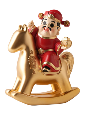 2026年马年吉祥物财神爷创意摆件