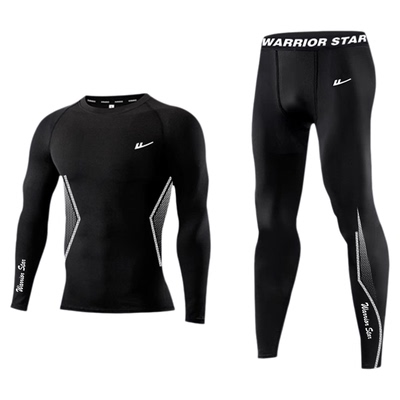 回力紧身衣男速干足球训练服压缩