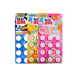 日本小林下水道马桶地漏排水管道杀菌除臭去味清洁剂洗净丸疏通剂