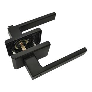 卫生间门锁极窄玻璃边框铝合金1618厨房通用型无钥匙玻璃平开门锁