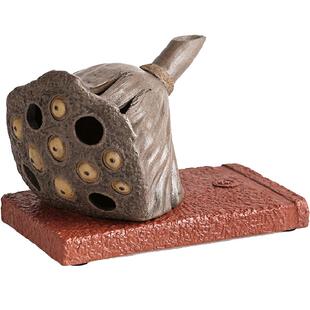 弘毅斋 问莲 陶瓷香炉 仿古家用居室创意紫砂熏香沉檀香塔香炉