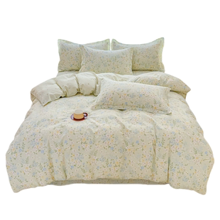 纯棉四件套全棉床上用品2026新款100棉被套床笠被罩宿舍床单3件套