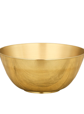 供奉铜碗装饭水油纯铜加厚碗聚宝盆容器铜金碗供佛供水碗斋饭纯铜