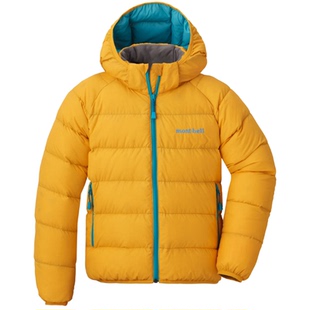 日代折扣montbell儿童羽绒服650蓬保暖帽子可拆卸1101647/1101648