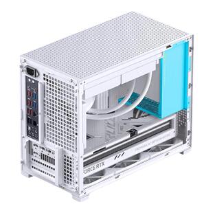 乔思伯D32 PRO MATX桌面小机箱侧透支持背插MATX主板mini主机电脑