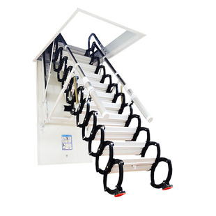 全自动阁楼伸缩楼梯家用室内升降折叠拉伸梯隐藏复式别墅隐形梯子