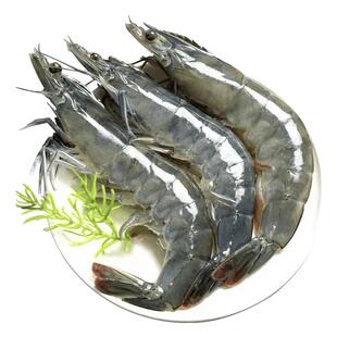 真有机无抗盐田大虾盐冻孕妇白虾活冻年货礼盒儿童宝宝辅食新鲜
