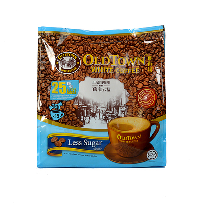 旧街场三合一袋装白咖啡进口低糖